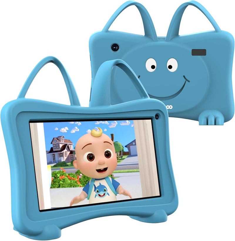 Trayoo Kids Tablet 7 Toddler Children's Learning Tablet with WiFi, YouTube, Parental Control, Durable Case Education Learning Apps for Boys Girls (Blue) - Image 1